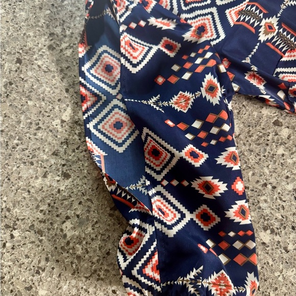 A. Byer Mini Navy Geometric Print Dress (Size M) 🌊✨ - Picture 5 of 6